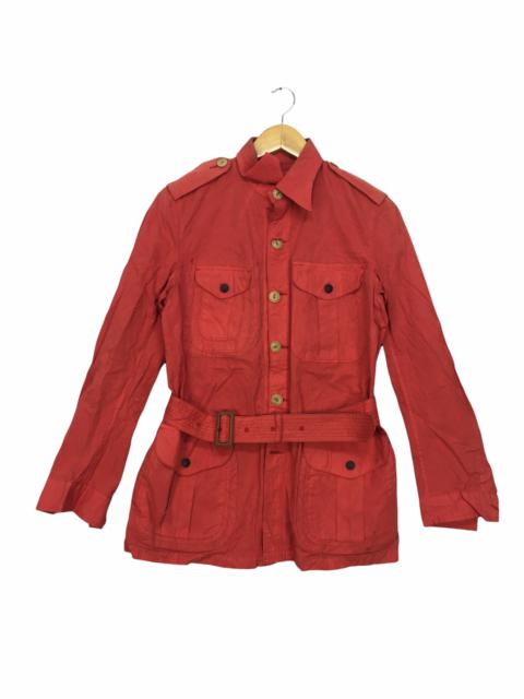 Other Designers Haversack - Vtg HAVERSACK General Garments Red Trench Coat Jacket Parka