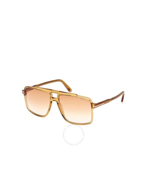 TOM FORD Tom Ford Kemp Brown Gradient Navigator Men's Sunglasses FT1177 39F 59