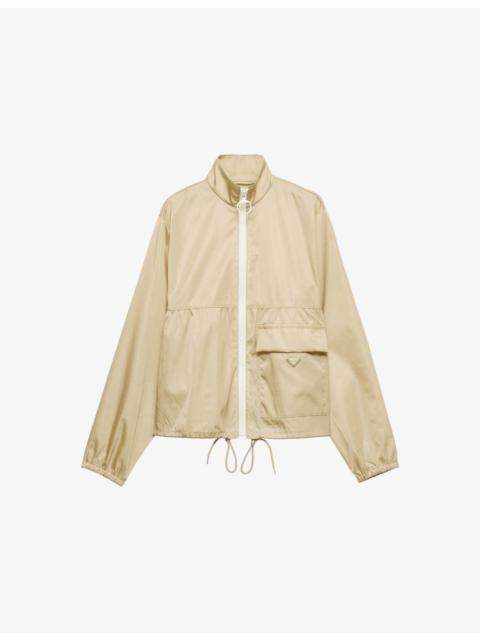 Prada Re Nylon Logo-Embellished Woven Blouson Jacket