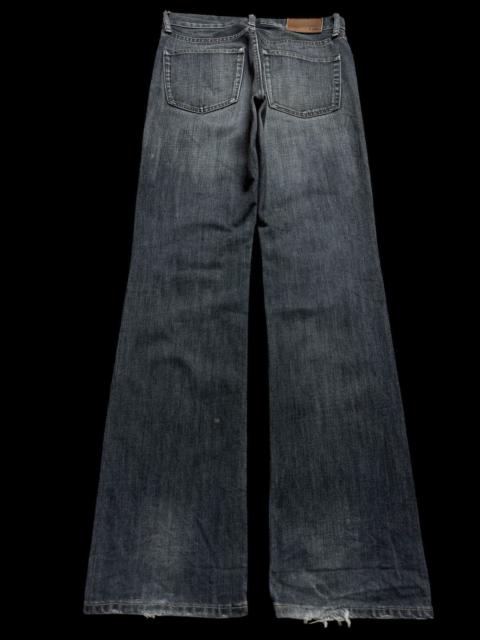 90s Uniqlo Sand Wash Regular Fit Bootcut Distress Jean