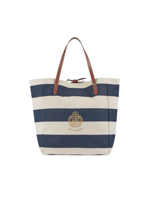 Paul & Shark embroidered-logo stripe-pattern bag
