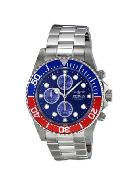 Other Designers Invicta Pro Diver Chronograph Blue Dial Pepsi Bezel Men's Watch 1771