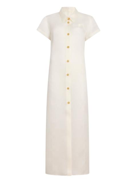 KHAITE Effy buttoned pocket dress