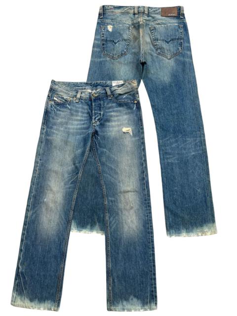 Diesel Mudwash Distressed Straightcut Denim Jeans 33x32