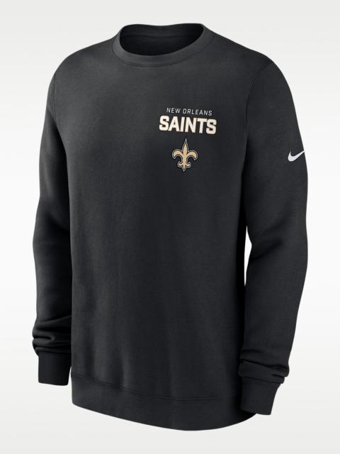 Nike New Orleans Saints Draw Block Club Men's Nike NFL Pullover Crew