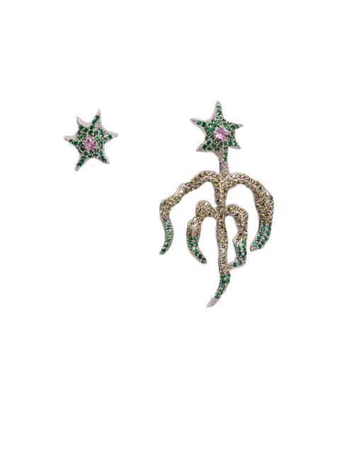 Collina Strada EMERALD STARBURST MIX EARRING