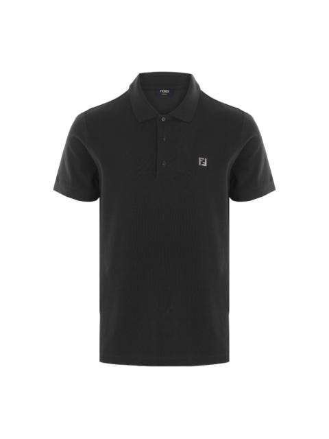 logo-embroidered polo shirt