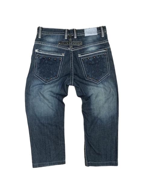 Other Designers Other - Black Carpet Baggy Denim Pants