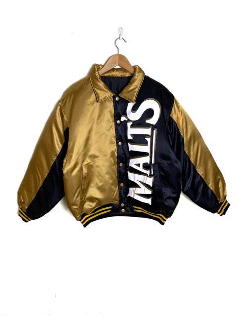 Other Designers Vintage - Vintage Malts Beer Reversible Puffer Jacket