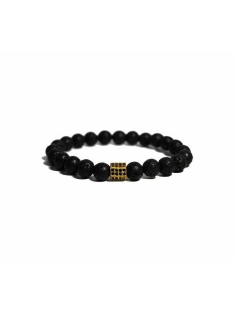 Jewelry - Bracelet - Yellow Gold Pavé & Lava Stone
