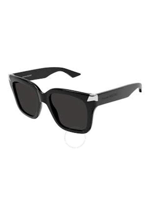 Alexander McQueen Alexander McQueen Grey Square Ladies Sunglasses AM0440S 001 53