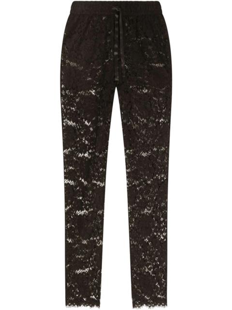 Dolce & Gabbana lace track trousers