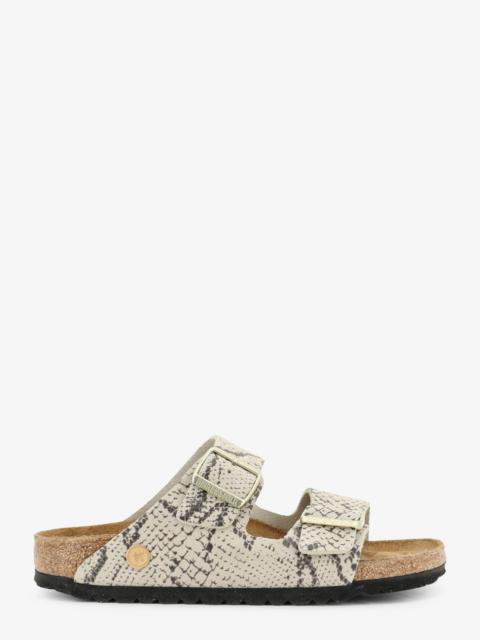 BIRKENSTOCK Birkenstock Arizona Snake Oyster Sandals In Python Print Leather