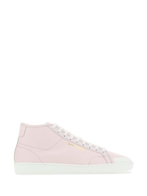 SAINT LAURENT Saint Laurent Men Pastel Pink Leather Court Classic Sneakers