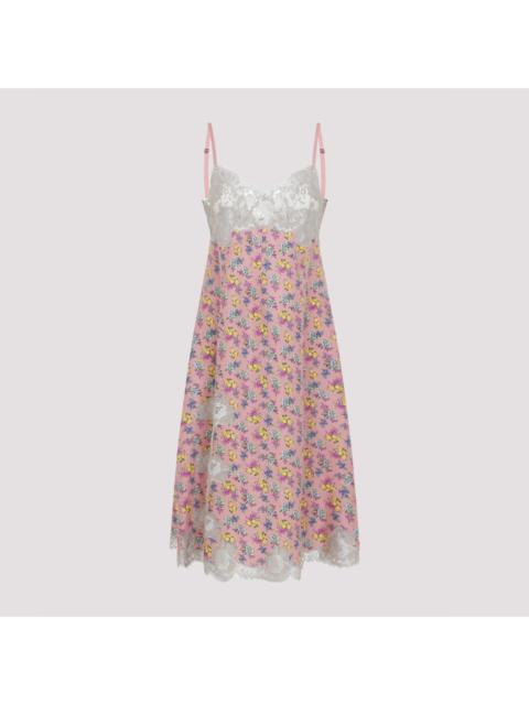 Dolce & Gabbana DOLCE&GABBANA Pink Silk Dress New (Women's size:IT 42;)