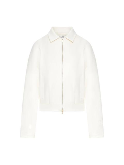 shirt-collar zip-front jacket