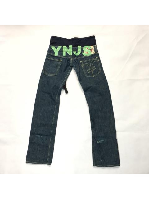 Other Designers Japanese Brand - Yen Jeans Japan Double Waist Drawstring Jeans