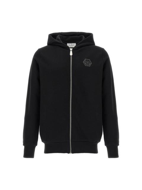 logo-patch hoodie