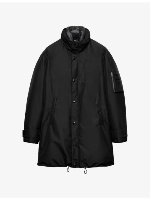 Prada Stand-Collar Down-Filled Woven Jacket