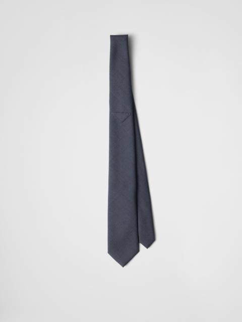 Prada Mohair and silk tie
