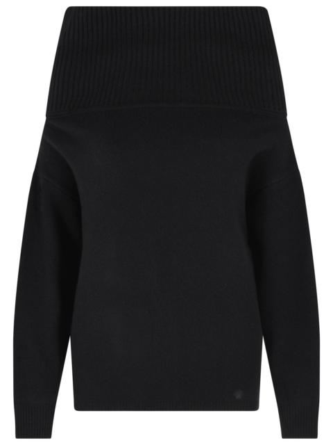Loulou de Saison Loulou De Saison SIBYL Black Cashmere Blend Sweater