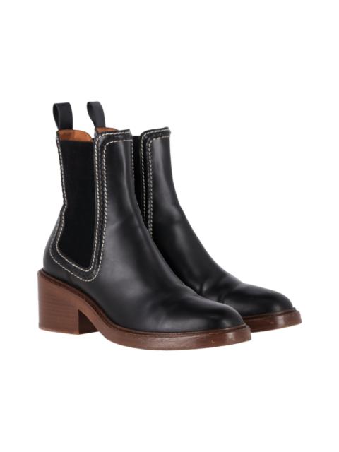 Chloé Chloé Women's Calfskin Leather Mallo Chelsea Boot (Authentic Pre-Loved)