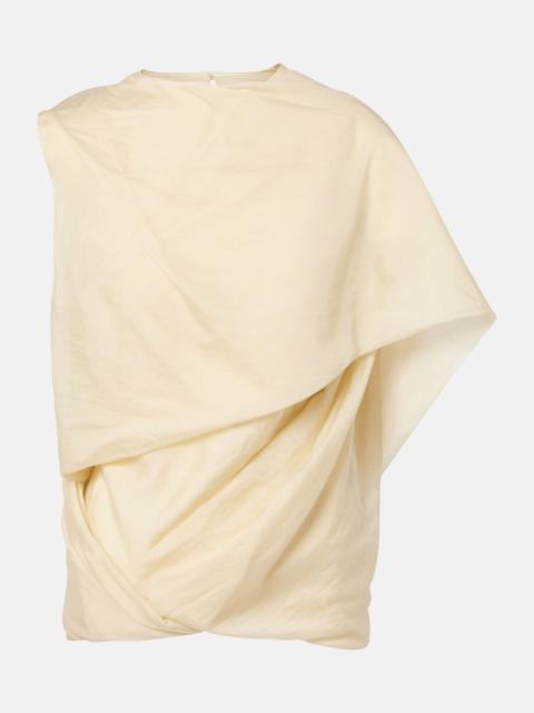 entire studios Draped asymmetric top