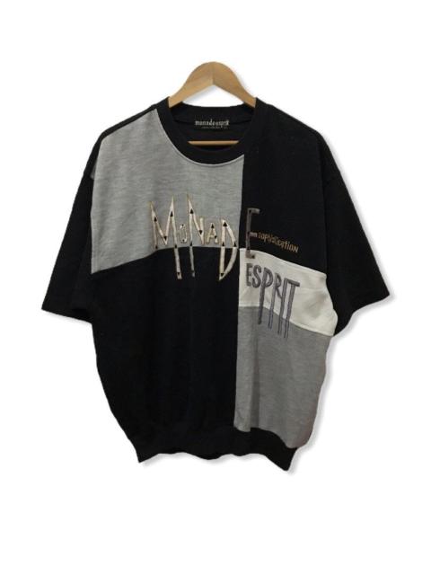 Other Designers Designer × Japanese Brand × Vintage - Vintage 90s MONADE ESPRIT Short Sleeve Crewneck Size L
