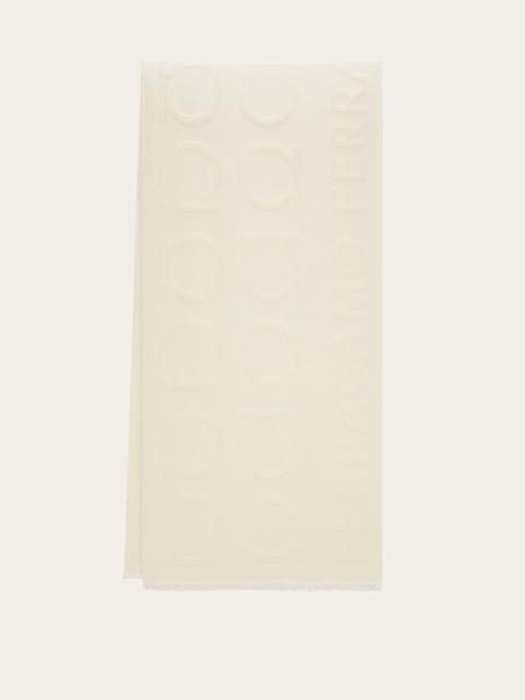 FERRAGAMO Gancini jacquard scarf
