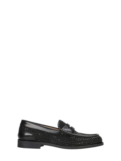 BOSS BOSS Lycia Studded Penny Loafer in Black at Nordstrom