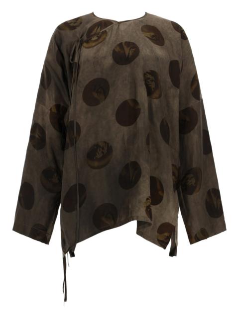 UMA WANG TANESHA BLOUSE WITH PRINT
