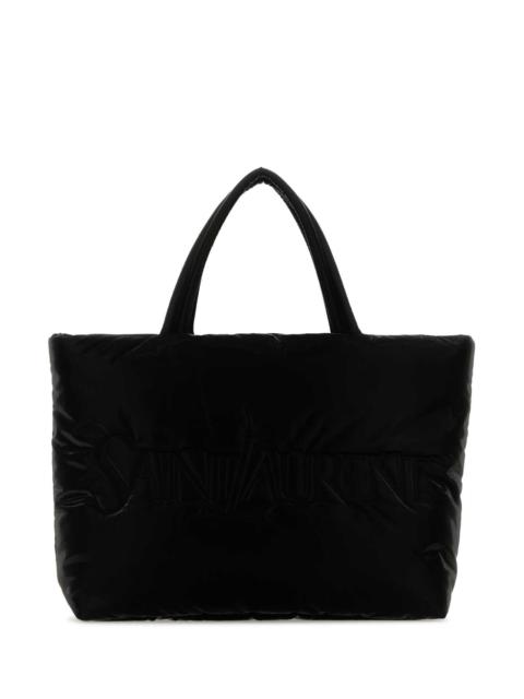 SAINT LAURENT Saint Laurent Men Black Nylon Saint Laurent Shopping Bag