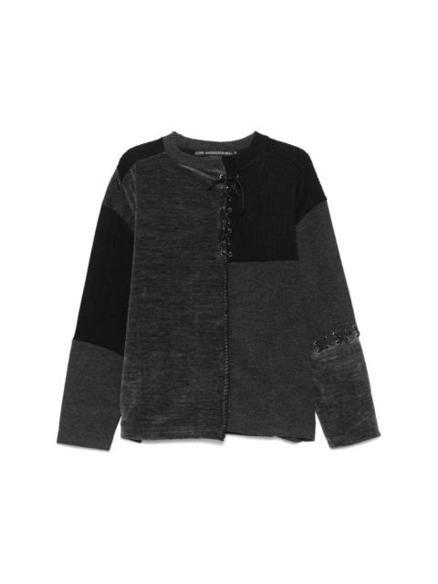 lace-up sweater