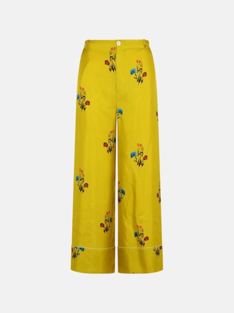 Marni MUSTARD SILK PANTS