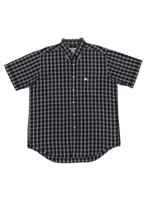 Vintage Burberry’s Nova Check Navy Blue Short Sleeve Shirt