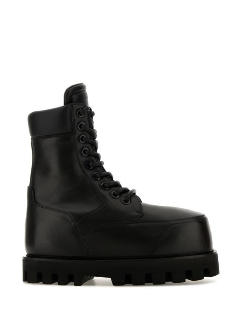Alexander McQueen Black leather ankle boots