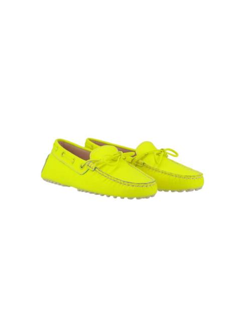 Tod's Tods Womens Neon Yellow Loafer, Size 7