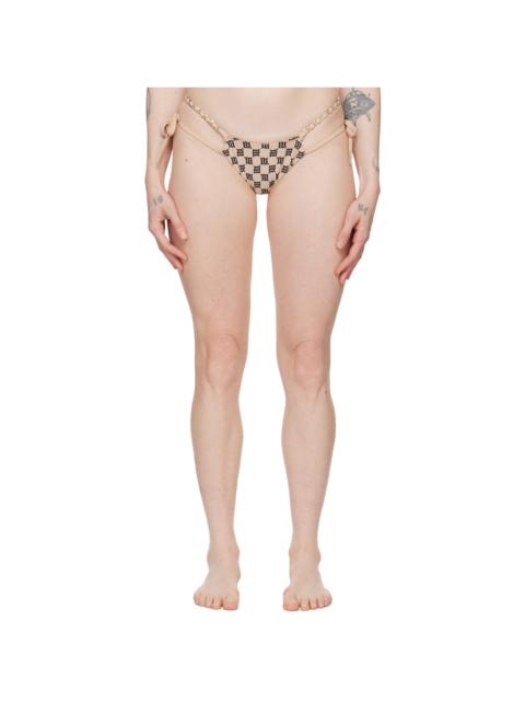 MISBHV SSENSE Exclusive Beige Monogram Bikini Bottom