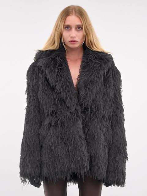 VAILLANT Double-Breasted Faux Fur Jacket