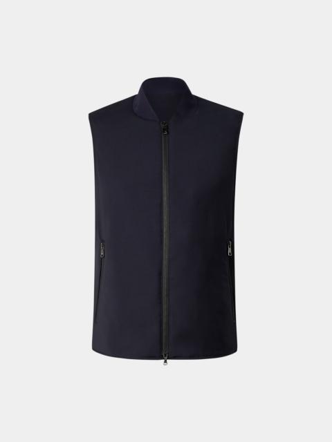 BOGNER Virgin wool vest Jeff in Dark blue