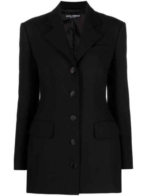 Dolce & Gabbana single-breasted virgin-wool blazer