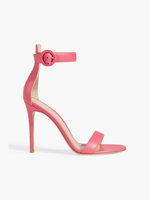 Gianvito Rossi Portofino 105 leather sandals