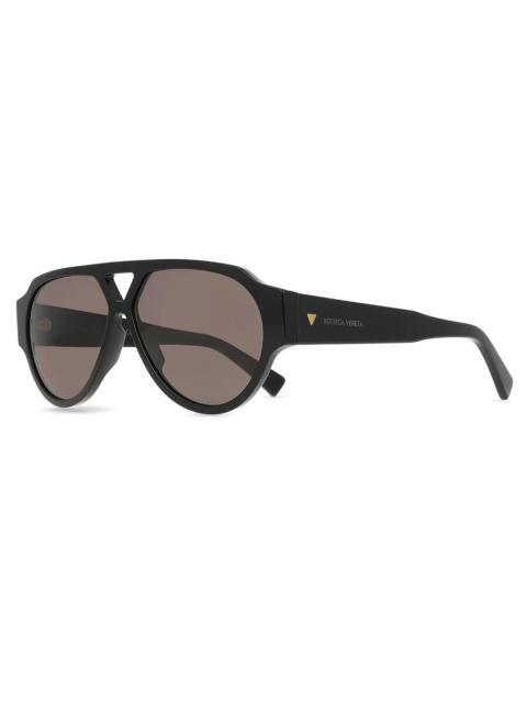 Bottega Veneta Bottega Veneta Grey Pilot Men's Sunglasses BV1318S 001 59