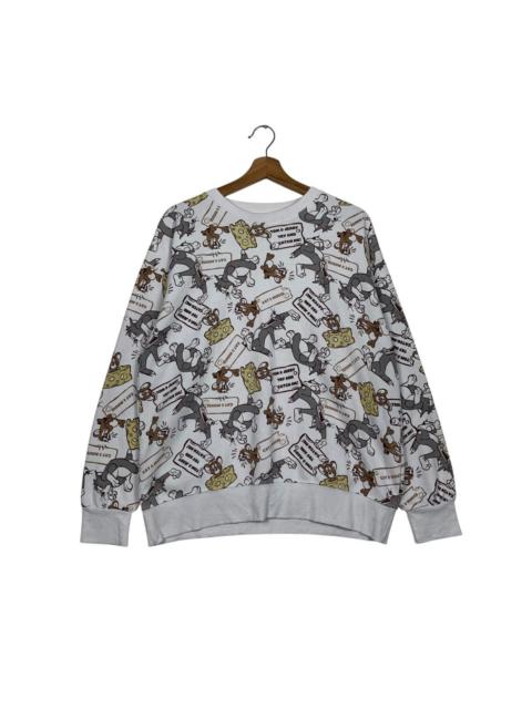 Other Designers Japanese Brand - Tom And Jerry Fullprint Crewneck Sweatshirt