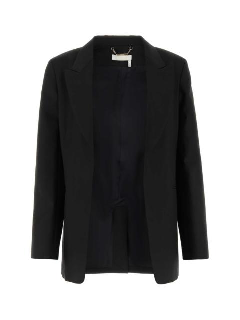 ジャケット Chloe SS23 Black wool blend blazer (CHC23UVE03063 001) ジャケット Chloe SS23 Black wool blend blazer (CHC23UVE03063