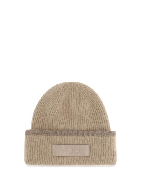 JACQUEMUS Jacquemus Gros Grain Ribbed Beanie Beige Women