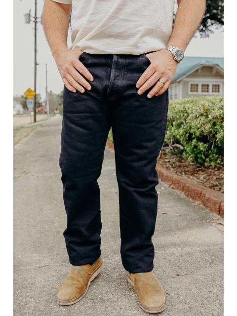 Iron Heart 21OZ SELVEDGE DENIM MEDIUM/HIGH RISE TAPERED CUT JEANS - INDIGO OVERDYED BLACK IH-888S-21OD