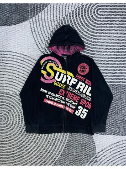 Hysteric Glamour Vintage Surf Rid Nice Zipper Sweater Jacket