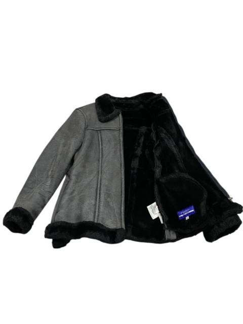 Burberry Burberry sheepskin faux fur B3 style jacket