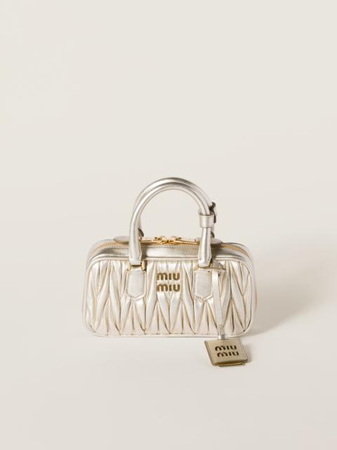 Miu Miu Arcadie matelassé nappa leather mini-bag